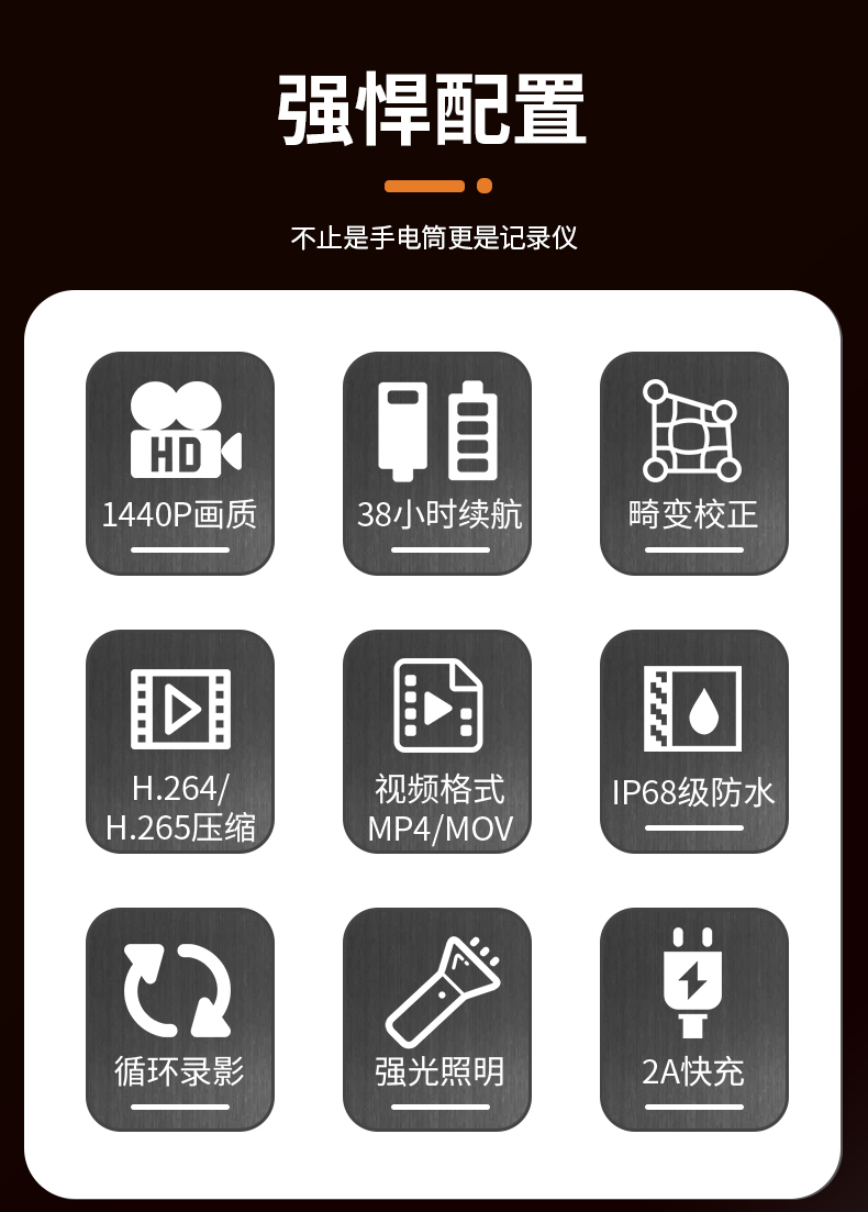 4G手电筒式记录仪(图2)
